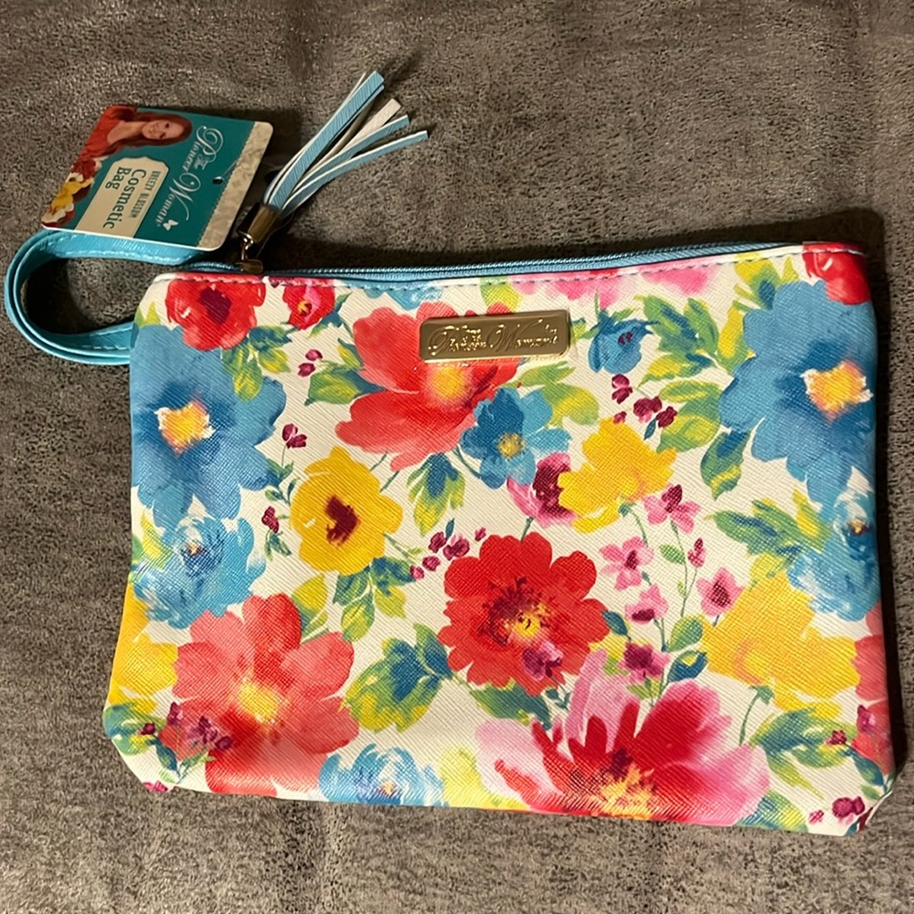 NWT The Pioneer Woman Breezy Blossom Cosmetic Bag